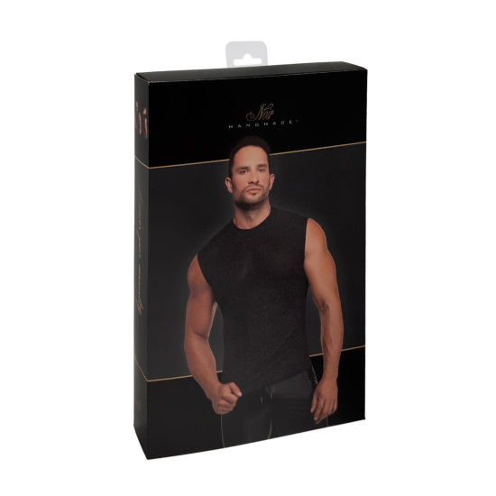 Облягаюча чоловіча футболка Noir Handmade H083 Onyx skin tank, M
