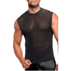 Облягаюча чоловіча футболка Noir Handmade H083 Onyx skin tank, M