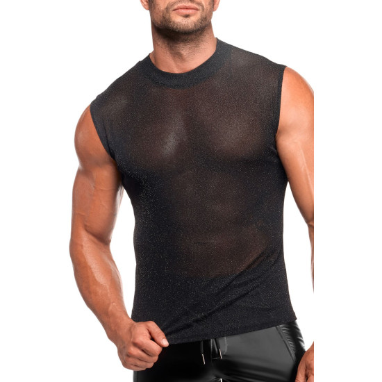 Облягаюча чоловіча футболка Noir Handmade H083 Onyx skin tank, M