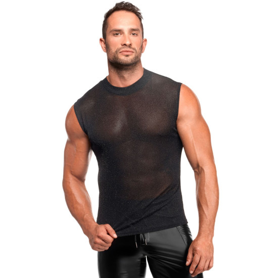 Облягаюча чоловіча футболка Noir Handmade H083 Onyx skin tank, M