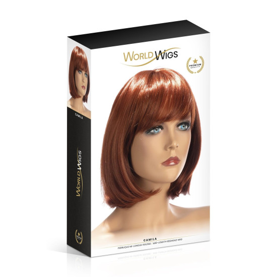 Перука середньої довжини, руда World Wigs Camila Mid-Length