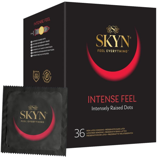 Безлатексные премиум-презервативы SKYN Intense Feel, 36 pcs (мятая упаковка)