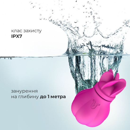 Вібратор з насадками, що крутяться, для стимуляції ерогенних зон Adrien Lastic Caress