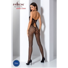 Бодистокинг красного цвета с крупной сеткой Passion BS065 Red