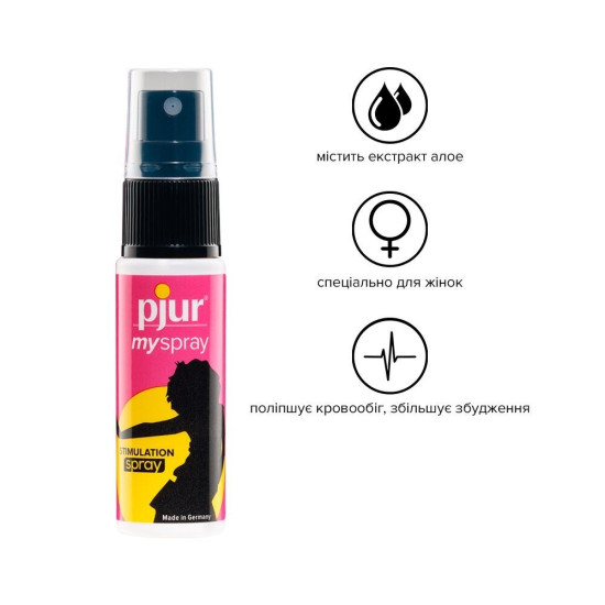 Збуджуючий спрей для клітора з ефектом поколювання Pjur My Spray, 20 ml