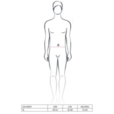 Мужской эротический костюм официанта (очень откровенное боди) Passion 021 Body, XXL/XXXL