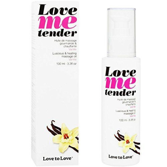 Натуральна масажна олія з ванільним ароматом Love To Love LOVE ME TENDER Vanille, 100 ml