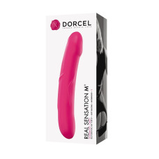 Малиновое силиконовое дилдо Strap-On размер M Dorcel Real Sensation M Magenta