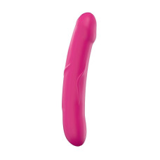 Малиновое силиконовое дилдо Strap-On размер M Dorcel Real Sensation M Magenta