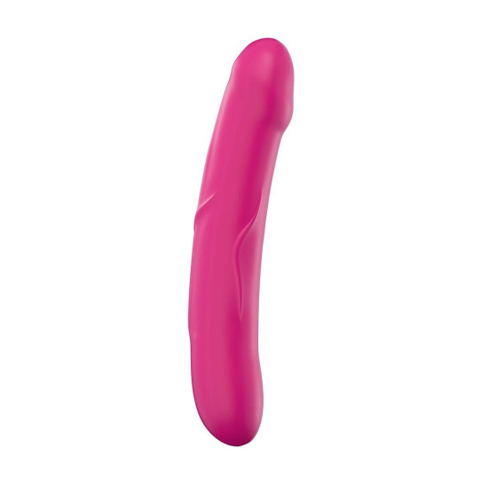 Малинове силіконове ділдо Strap-On розмір M Dorcel Real Sensation M Magenta - малинове силіконове ділдо Strap-On