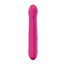 Малиновое силиконовое дилдо Strap-On размер M Dorcel Real Sensation M Magenta