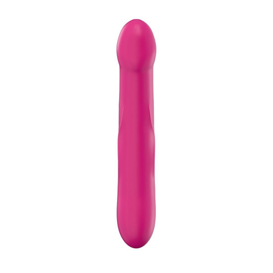 Малинове силіконове ділдо Strap-On розмір M Dorcel Real Sensation M Magenta - малинове силіконове ділдо Strap-On