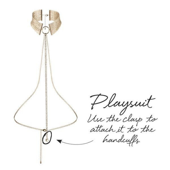 Украшение, золотистое Bijoux Indiscrets Desir Metallique Collar Gold