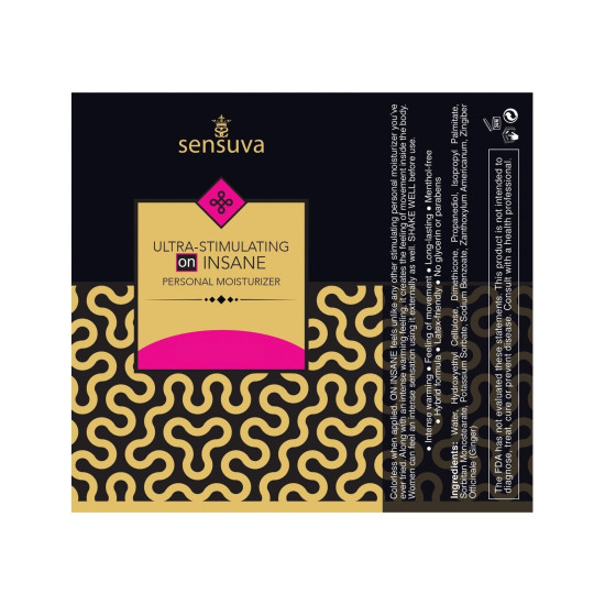 Пробник стимулирующей смазки Sensuva Ultra-Stimulating On Insane, 6 ml