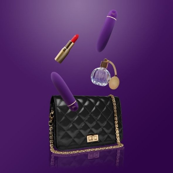 Мини-вибратор, 7 режимов, чехол-косметичка, тёмно-фиолетовый RIANNE S Classique Vibe Deep Purple