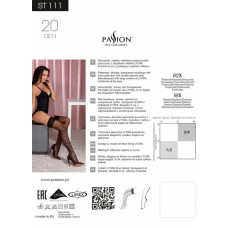 Панчохи з ефектом тату, чорні Passion ST111 Nero, 1/2