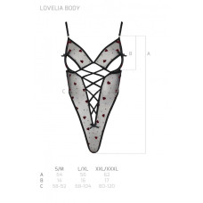 Боди, черное Lovelia Body Black, L/XL