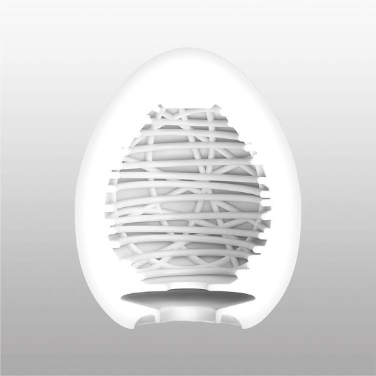 Мастурбатор-яйце з рельєфом у вигляді павутини Tenga Egg Silky II