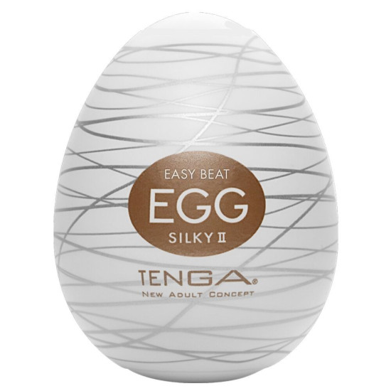 Мастурбатор-яйце з рельєфом у вигляді павутини Tenga Egg Silky II