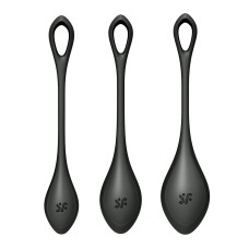 Набір йоні намистин, чорні, діаметр 2-2,5-3 см, вага 22-44-73 г Satisfyer Yoni Power 2 Black