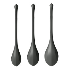 Набір йоні намистин, чорні, діаметр 2-2,5-3 см, вага 22-44-73 г Satisfyer Yoni Power 2 Black