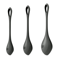 Набір йоні намистин, чорні, діаметр 2-2,5-3 см, вага 22-44-73 г Satisfyer Yoni Power 2 Black
