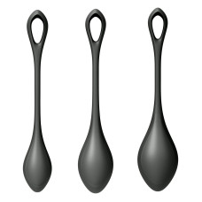 Набір йоні намистин, чорні, діаметр 2-2,5-3 см, вага 22-44-73 г Satisfyer Yoni Power 2 Black