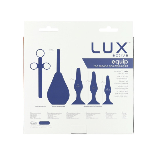 Набір анальних іграшок для новачків Lux Active Equip Silicone Anal Training Kit