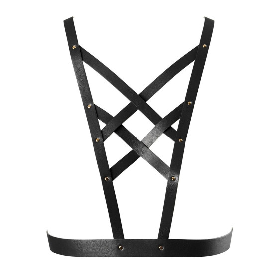 Портупея, черная Bijoux Indiscrets Maze Cross Cleavage Harness Black