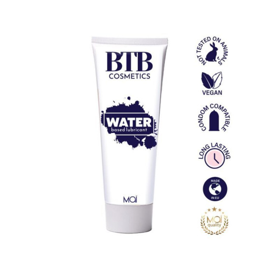 Классический прозрачный лубрикант на водной основе BTB Water, 100 ml