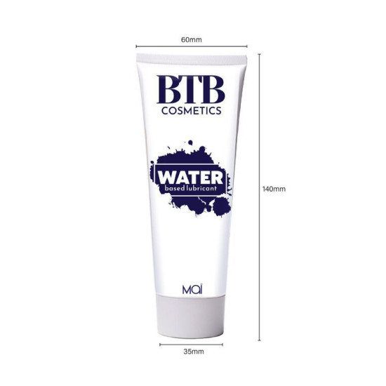 Классический прозрачный лубрикант на водной основе BTB Water, 100 ml