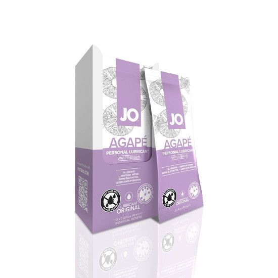 Набір лубрикантів JO Agapé Lubricant Foil Display Box, 12×10 ml