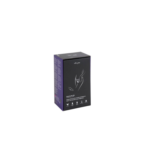 Смарт-вибратор в трусики с пультом ДУ, черный We-Vibe Moxie Satin Black