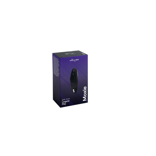 Смарт-вибратор в трусики с пультом ДУ, черный We-Vibe Moxie Satin Black