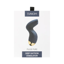 Вакуумний стимулятор, темно-синій Svakom Pulse Pure Navy Blue
