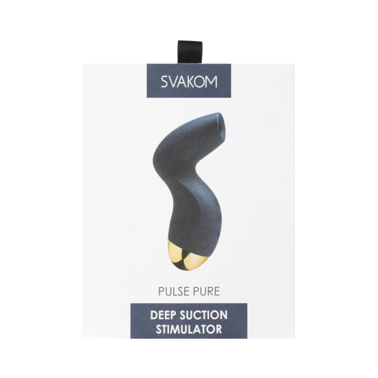 Вакуумний стимулятор, темно-синій Svakom Pulse Pure Navy Blue