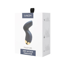 Вакуумний стимулятор, темно-синій Svakom Pulse Pure Navy Blue