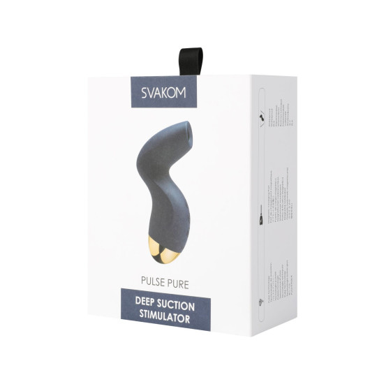 Вакуумний стимулятор, темно-синій Svakom Pulse Pure Navy Blue