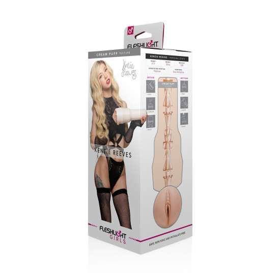 Мастурбатор вагіна зі зліпка вагіни, дуже ніжний Fleshlight Girls: Kenzie Reeves - Cream Puff