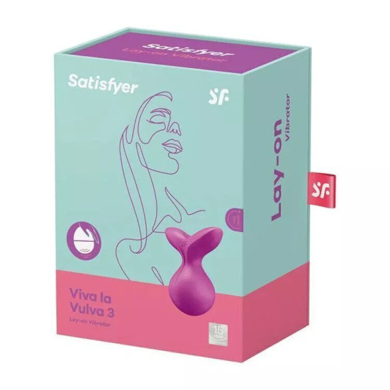 Міні-вібромасажер, фіолетовий Satisfyer Viva la Vulva 3 Violet