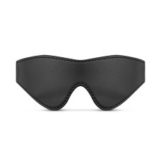Маска для глаз из искусственной кожи, чёрная Bedroom Fantasies Faux Leather Blindfold Black
