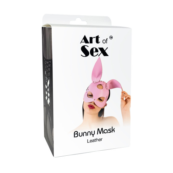 Шкіряна маска зайця, чорна Art of Sex Bunny Mask Black