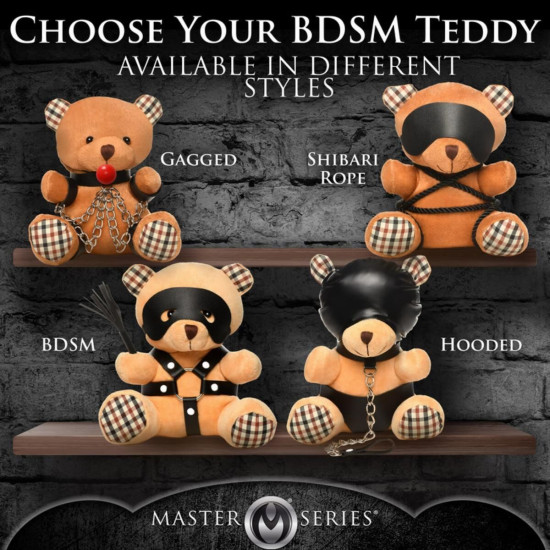 Іграшка плюшевий ведмідь, розмір 23×16×12 см HOODED Teddy Bear Plush