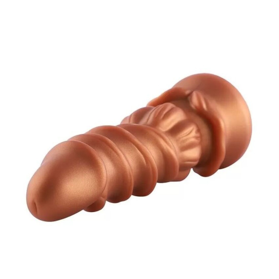 Силіконовий фалоімітатор з рельєфом Hismith Spiral Grain Silicone Dildo Monster Series