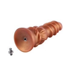 Силіконовий фалоімітатор з рельєфом Hismith Spiral Grain Silicone Dildo Monster Series