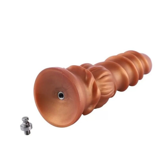 Силіконовий фалоімітатор з рельєфом Hismith Spiral Grain Silicone Dildo Monster Series