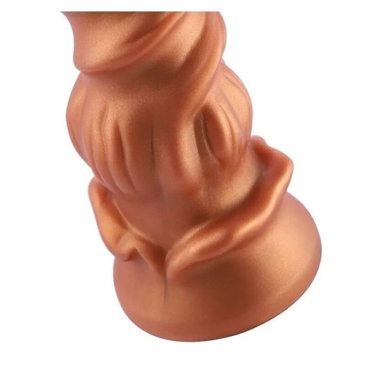 Силіконовий фалоімітатор з рельєфом Hismith Spiral Grain Silicone Dildo Monster Series