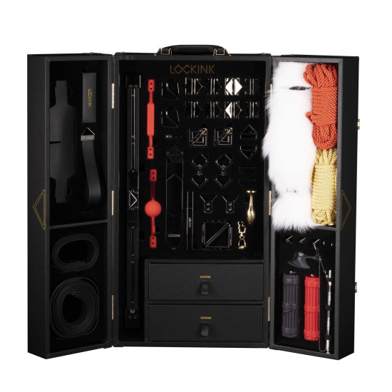 БДСМ-набор, черный Lockink All-in-1 BDSM Play Kit Black Color