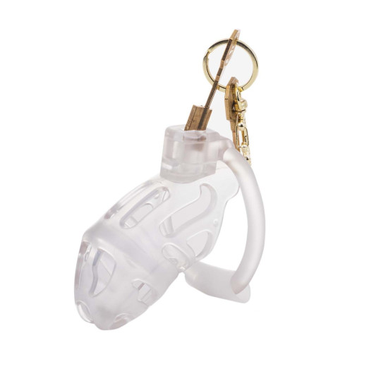 Клітка для пеніса, прозора Lockink Sevanda Plastic Penis Chastity Cage Transparent