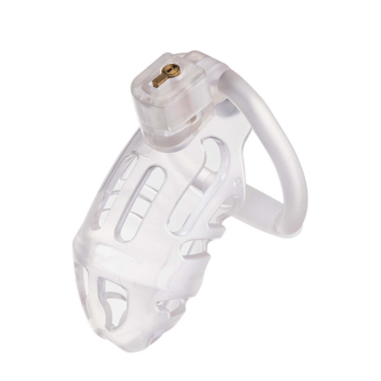 Клітка для пеніса, прозора Lockink Sevanda Plastic Penis Chastity Cage Transparent